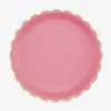 Party Pro 8 Assiettes Festonnees Rose Neon