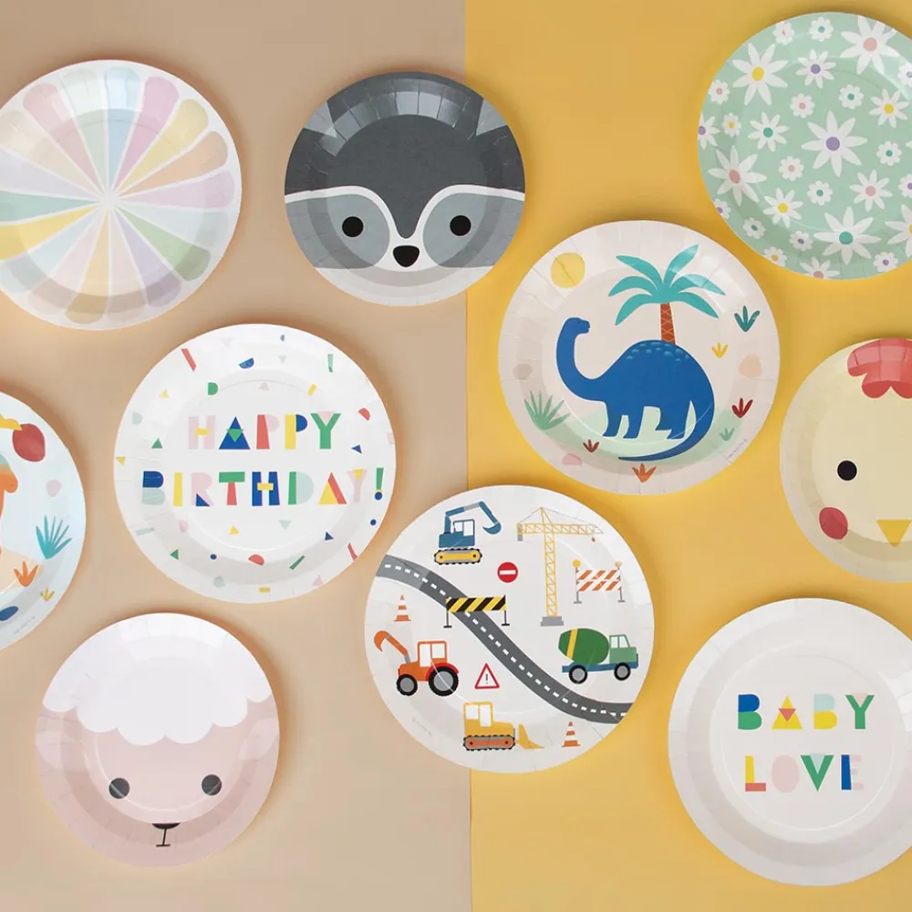 My Little Day 8 Assiettes Happy Birthday Et Cotillons