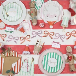 Meri Meri 8 Assiettes Rayees Noel