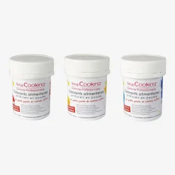 ScrapCooking 3 Colorants Artificiels En Poudre Rouge, Jaune, Bleu
