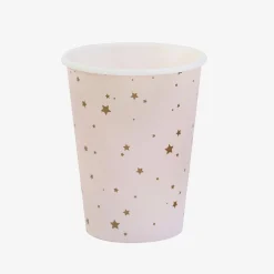 Ginger Ray 8 Gobelets Etoiles Rose Et Or
