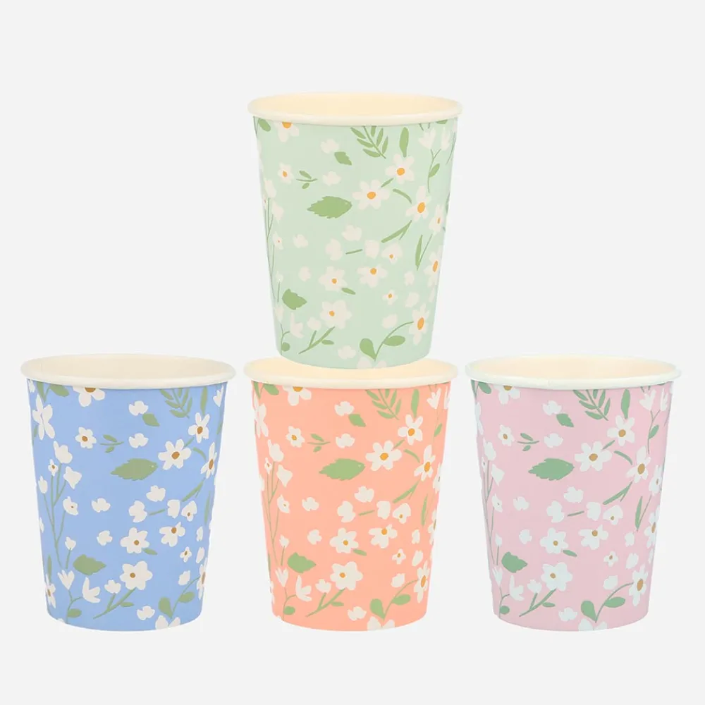 Meri Meri 12 Gobelets Fleurs