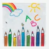 Amscan 20 Grandes Serviettes En Papier Rentree Scolaire