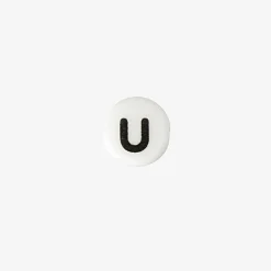Rico Design 1 Perle Alphabet En Ceramique Blanche
