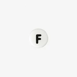 Rico Design 1 Perle Alphabet En Ceramique Blanche
