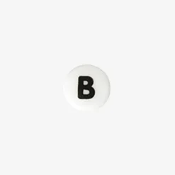Rico Design 1 Perle Alphabet En Ceramique Blanche