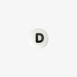 Rico Design 1 Perle Alphabet En Ceramique Blanche