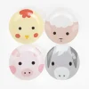 My Little Day 8 Petites Assiettes Animaux De La Ferme