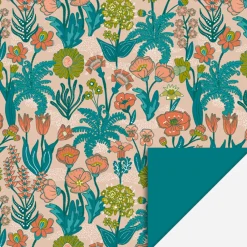 House of Products 1 Rouleau De Papier Cadeau Fleurs Vintage Multicolores> Papier Cadeau