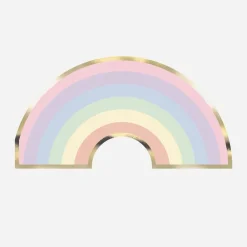 Party Pro 16 Serviettes Arc-En Ciel Pastel