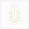 Rico Design 20 Serviettes Blanches Happy New Year