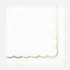 Party Pro 16 Serviettes Festonnees Blanches