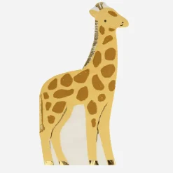 Meri Meri 16 Serviettes Forme Girafe
