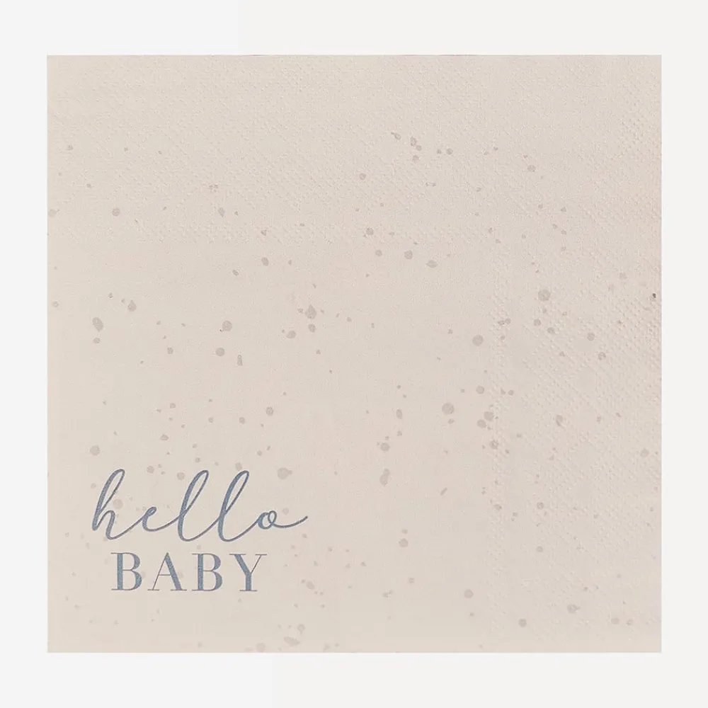 Ginger Ray 16 Serviettes Hello Baby