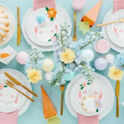 Party Deco 20 Serviettes Lapin De Paques Mignon