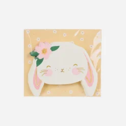 Party Deco 20 Serviettes Lapin De Paques Mignon