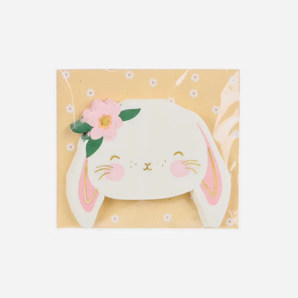 Party Deco 20 Serviettes Lapin De Paques Mignon
