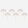 Party Pro 10 Toppers Arc-En-Ciel Pastel