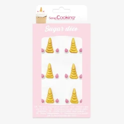 ScrapCooking 6 Toppers En Sucre - Corne De Licorne