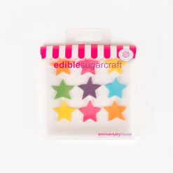 Creative Party 9 Toppers En Sucre - Etoiles Multicolores