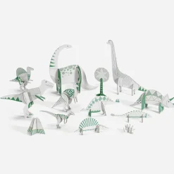 Djeco Activite Coloriage Et Assemblage : Dinosaures