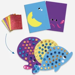 Djeco Activite Decoupage Et Collage : Animaux Marins