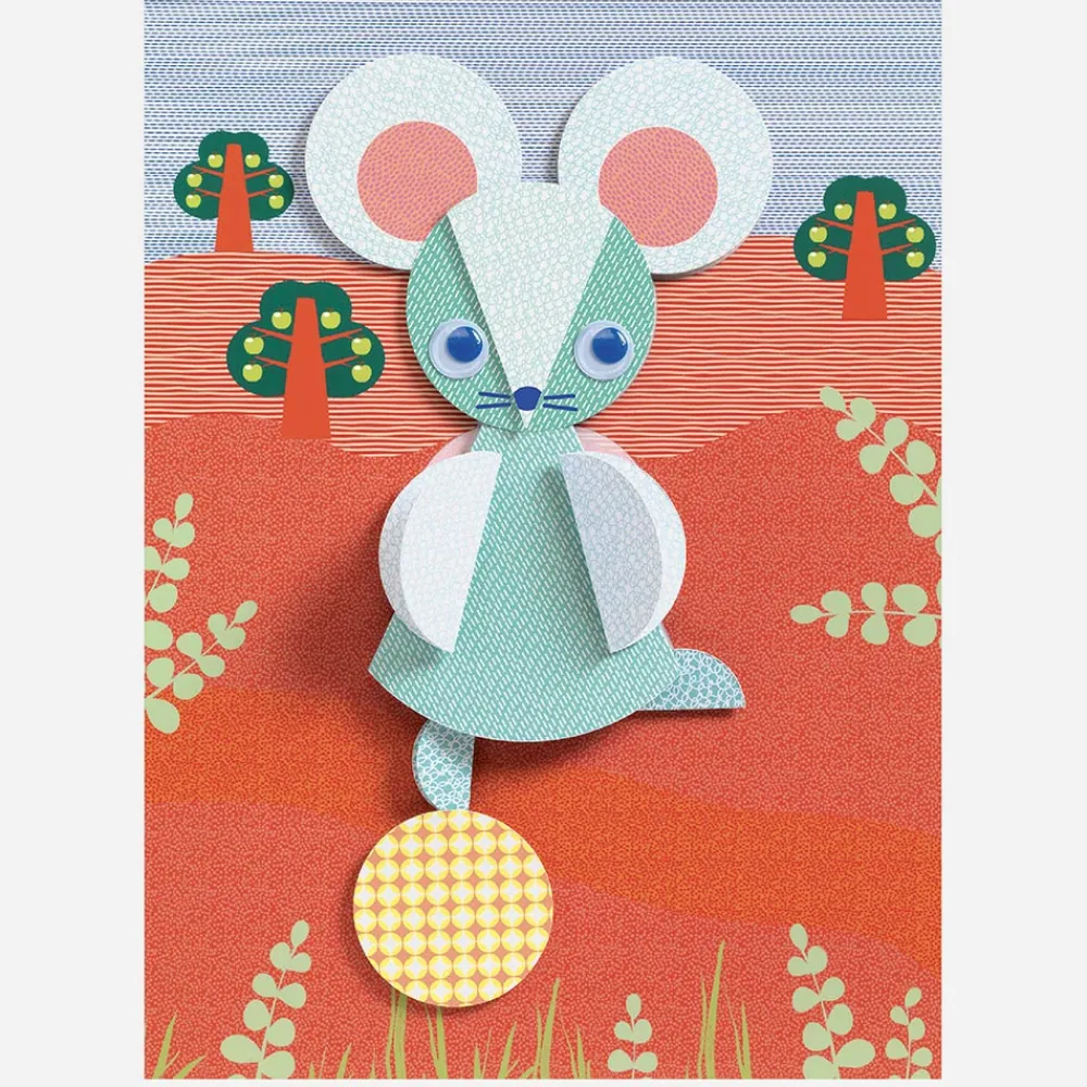 Djeco Activite Pliage Et Collage : Animaux De La Foret