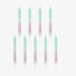 Party Deco Bougie Anniversaire : 20 Bougies Pastel