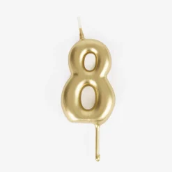My Little Day Bougie Anniversaire : Bougie Chiffre Dore