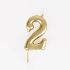 My Little Day Bougie Anniversaire : Bougie Chiffre Dore