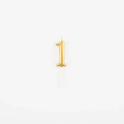 Arty Fêtes Factory Bougie Anniversaire Chiffre Dore