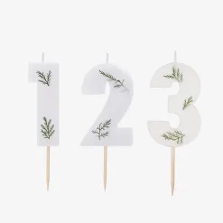 Ginger Ray Bougie Anniversaire Feuillage