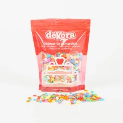 Dekora Confettis En Sucre Etoiles Multicolores