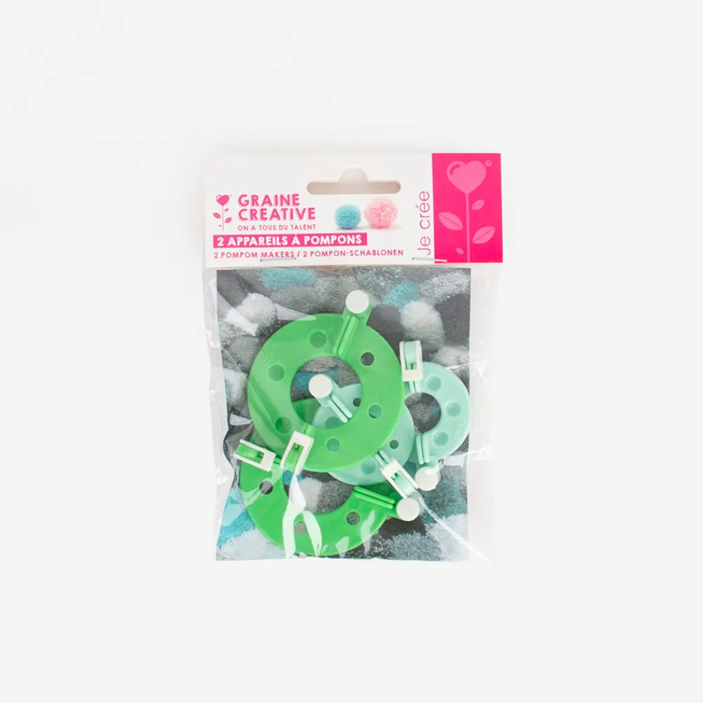 Graine Créative Kit Activite Creative : 2 Appareils A Pompon