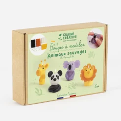 Graine Créative Kit Bougie A Modeler Animaux Sauvages