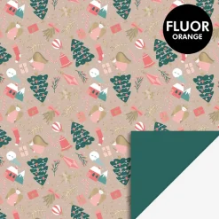 House of Products Noel - 1 Rouleau De Papier Cadeau Symboles De Noel> Papier Cadeau