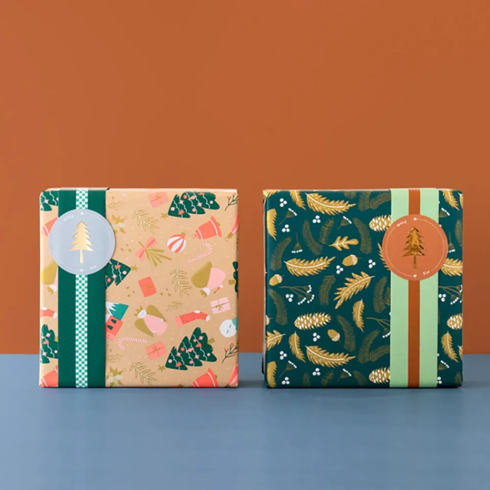 House of Products Noel - 1 Rouleau De Papier Cadeau Symboles De Noel> Papier Cadeau