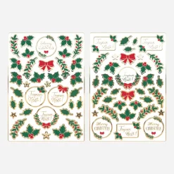 Party Pro Noel - 70 Stickers Houx> Stickers Et Gommettes