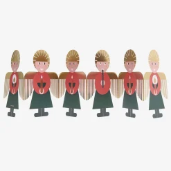 Rico Design Noel - Carte Accordeon Ange Rouge Et Vert