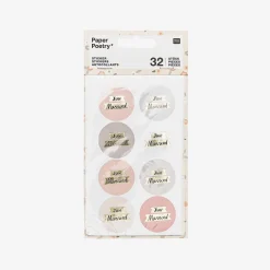 Rico Design Stickers Just Married Poudre Et Gris> Stickers Et Gommettes